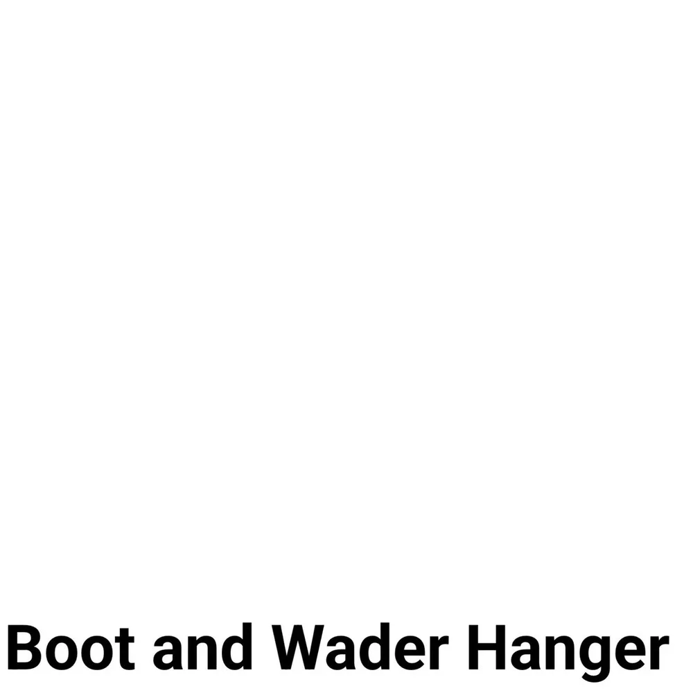 Black Boot and Wader Hanger Wall Mount Drying Rack for Rain Boots and Hunting